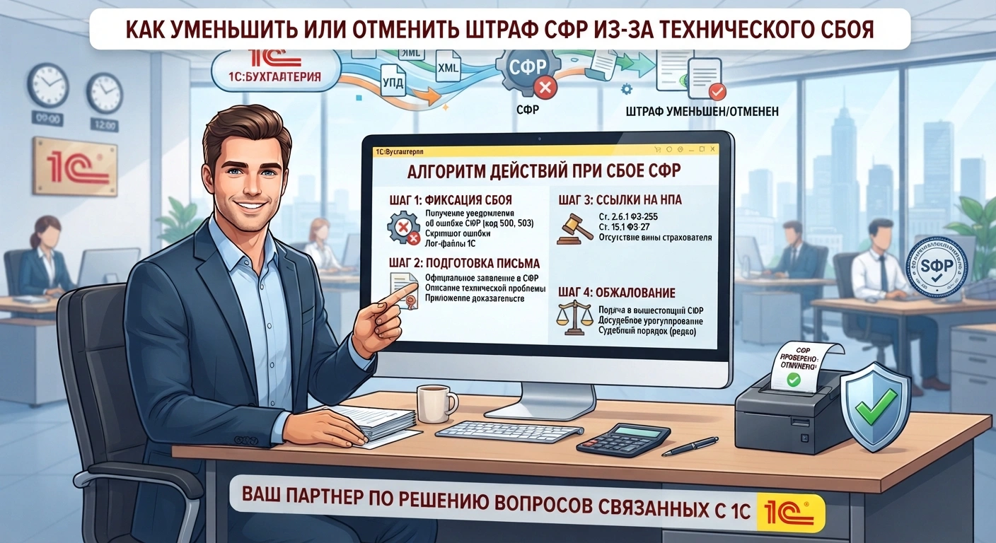 Как уменьшить или отменить штраф СФР из-за технического сбоя Как уменьшить или отменить штраф СФР из-за технического сбоя