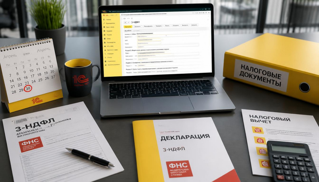 Подготовка, заполнение и сдача декларации в налоговую (ФНС) 3-НДФЛ